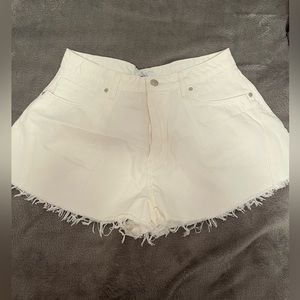 White Denim Cutoff Shorts NEVER WORN
